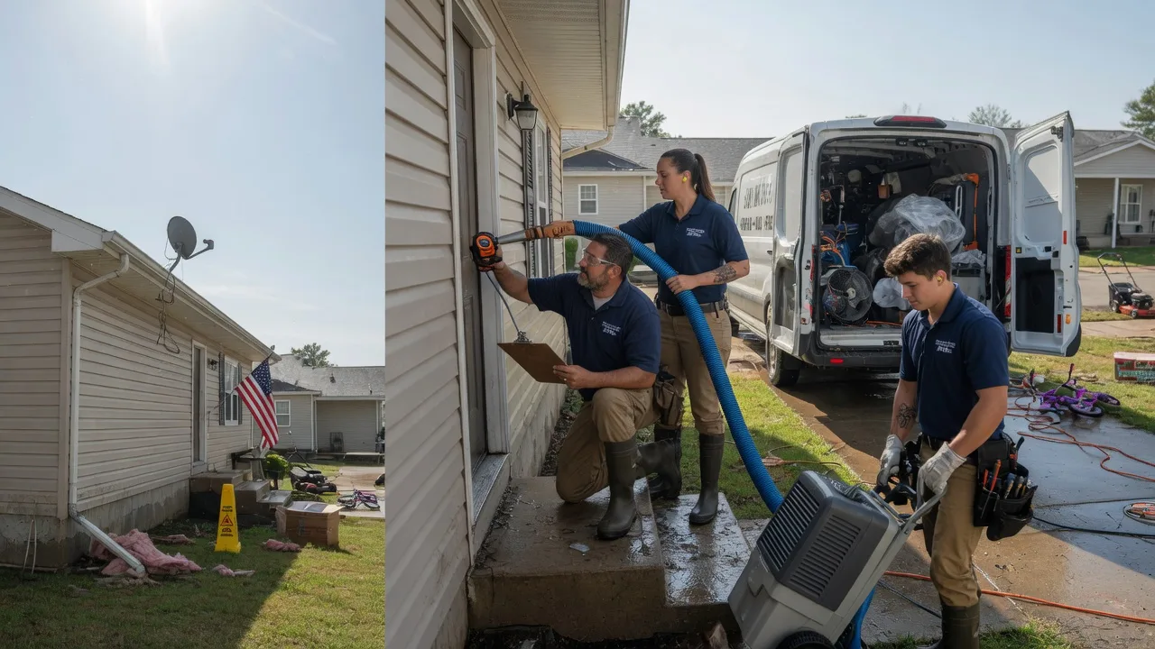Ceiling Water Damage Restoration in Girard, KS near me